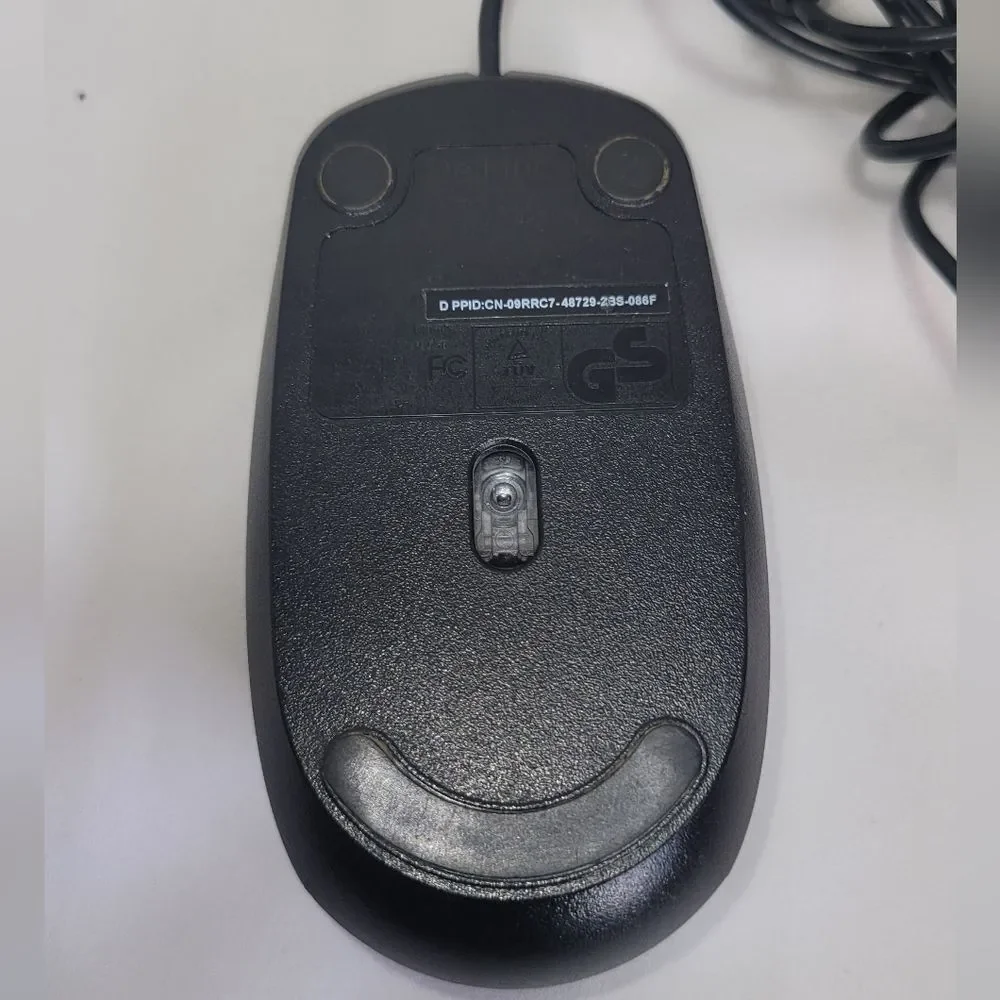 Dell Black Wired Mouse